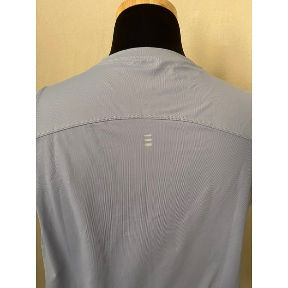 Unisex Sleeveless Gray Breathable Cooling Workout / Running Crop Tank Top - Picture 7 of 12